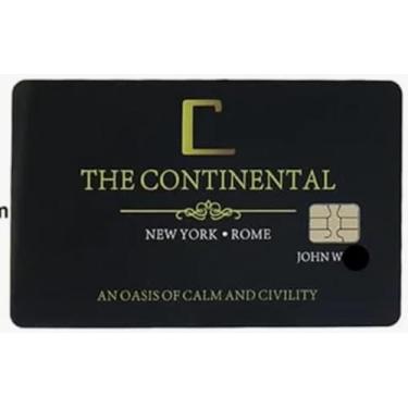 Imagem de John Wick Continental Hotel Key Card Replica - Premium Movie Prop Collectible with Gold Foil Design, Authentic High Table Access Token, Fan Gift for Action Movie Enthusiasts, Cosplay Accessory