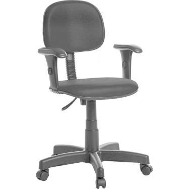 Imagem de Cadeira Para Escritório Secretaria Com Braço Rv Preto