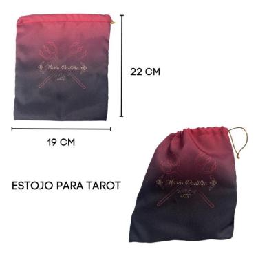 Imagem de Kit Toalha Tecido Pomba Gira Maria Padilha 70X70Cm + Estojo