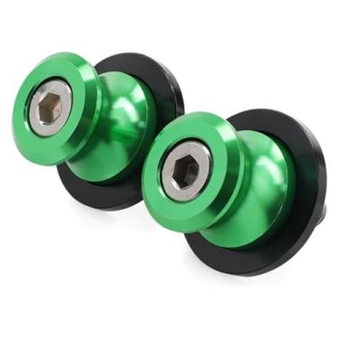 Imagem de BYYINGSUS Bobinas Swingarm Slider Acessórios para Motocicleta Parafuso de Suporte Traseiro Parafuso M8 Compatível com S1000RR S1000R S1000XR HP4 S 1000 RR XR R (Verde)