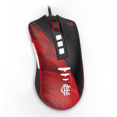 Imagem de Mouse Gamer Redragon Flamengo Attack, 12400 DPI, Sensor PMW3327, USB, 