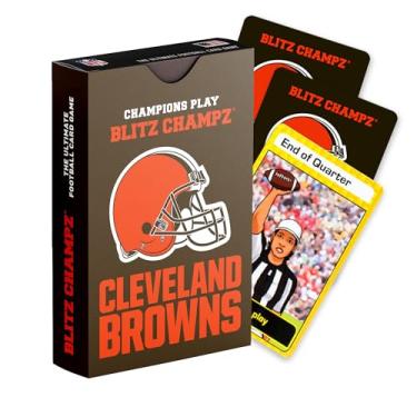 Imagem de Blitz Champz Cleveland Browns Card Game | Football Card Game (Ages 7+) | Fun Family Game | Party Game | Gifts for Football Fans | Card Game for Kids | Card Game for Adults (Cleveland Browns)