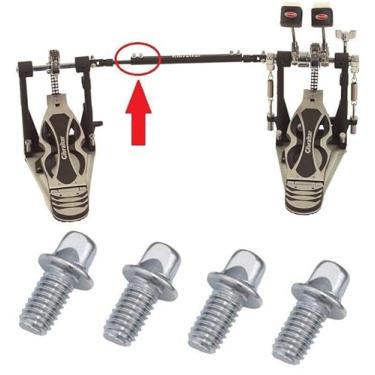 Imagem de Parafuso Gibraltar SC-0129 Kit com 4 Un. para Cardã de Bumbo ¨Similar Pearl KB-610/6¨ (019384)