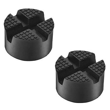 Imagem de DEDC Universal Jack Rubber Pad, Adaptador de tomada de disco Painel Pinch Solda lateral Jack Pad Armação Protetor de trilho Puck/PadDEDC 2 Pack preto Universal Jack Rubber Pad