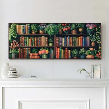 Imagem de VAIIEYO Kits de arte de diamante grande para adultos, livro de arte de diamante, kits de pintura de diamante grande, tela de artesanato de strass redondo para decoração de parede de casa presente 30,5