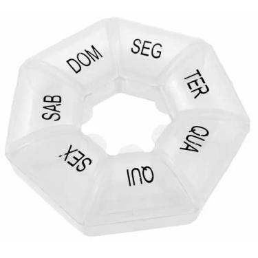 Imagem de Porta Remédios Semanal 7 Divisórias 7 Dias Caixa Comprimidos