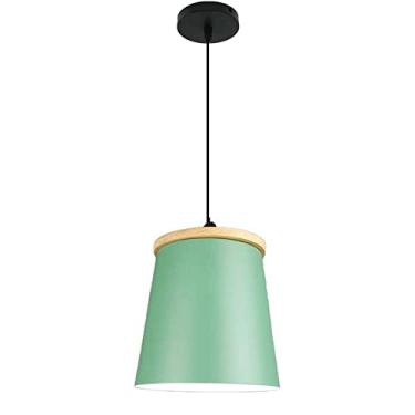 Imagem de CHENKUI 1 Luz, Abajur Macaron Moderno Madeira Pendente Luz Nórdica Pendurada Luz Semi Embutida Iluminação Interior Ajustável Industrial Pendurada Base E27, para Quarto Sala de Estar Corredor