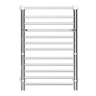 Imagem de Aquecedor de toalhas com temporizador de aço inoxidável 304 aquecedor elétrico toalheiro radiador 11 bar montado na parede toalheiro aquecido plug-in com prateleira superior, rack de secagem de