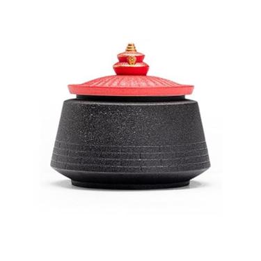 Imagem de Cinzeiro de ervas daninhas cinzeiro cinzeiro de escritório em casa cinzeiro de cerâmica cinzeiro com tampa para uso interior ou exterior cinzeiros para cigarros (tamanho: B)