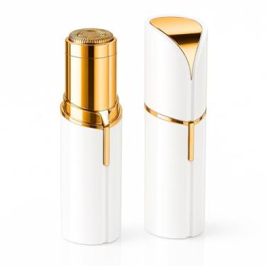 Imagem de Depilador Batom Facial Feminino Portátil Recarregável USB com Luz LED – Removedor de Pelos Sem dor para Buço, Rosto, Queixo e Sobrancelha