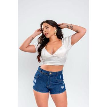 Imagem de Short jeans azul - BLUE JEANS, Escuro, 34,36,38,40,42,44