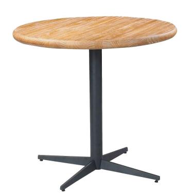 Imagem de Mesa Sala de Jantar Cozinha Shery Redonda 70cm Grafite Madeira Maciça Driftwood - Gran Belo