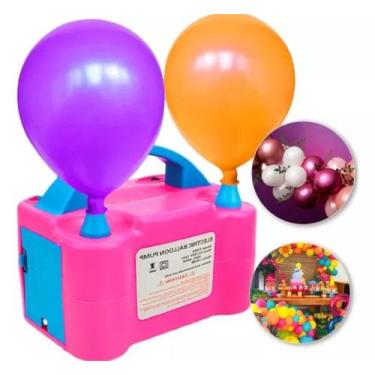 Imagem de Super Inflador Compressor Bomba Balões Bexigas 110v 2 Bicos - SWEET HO