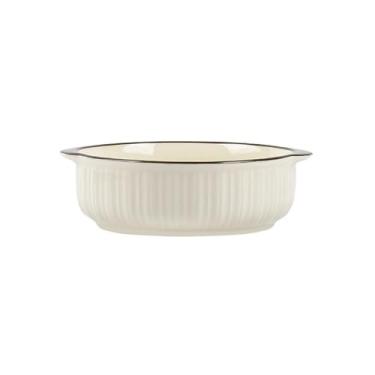 Imagem de Flor de cerâmica redonda pratos requintados utensílios domésticos sob o esmalte cor de alta temperatura - 17 cm Ear Bowl