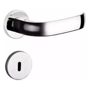 Imagem de Fechadura Soprano Interna Icaro Roseta Redonda Cromada 40mm