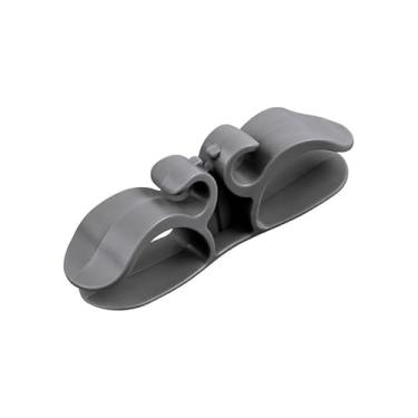 Imagem de Organizador de cabos, 4 peças, enrolador, cabo, enrolador, para eletrodomésticos, panela de pressão, cinza