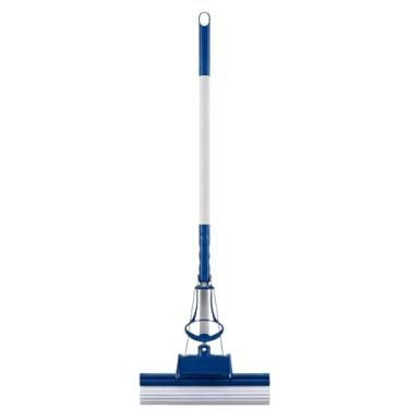 Imagem de Mop Esponja 2 em 1 Rodo Com Espuma Enxuga e Varre Esfregão Rodo Mágico