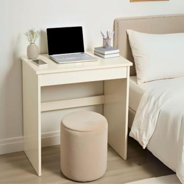 Imagem de Penteadeira Com Espelho Para Quarto Maquiagem,escrivaninha penteadeira(Off White C/Espelho)