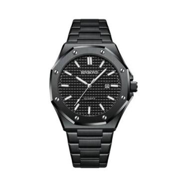 Imagem de Relógio De Quartzo Masculino Luxuoso À Prova d'Água Com Grande Mostrad
