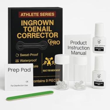 Imagem de KmaxShip Corretor de unhas encravadas Pro+, remoção e tratamento de unhas encravadas de níquel-titânio atualizado, feito para movimento, kit de reparo de unhas curvas, alívio rápido para uso doméstico