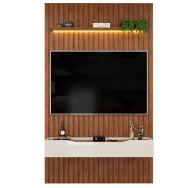 Imagem de Painel Para Tv Até 55 Polegadas 1,43m Ripado Autêntico Com Led Montrea
