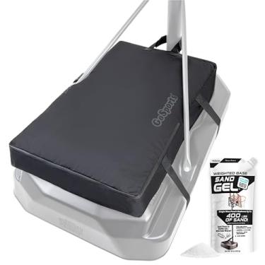 Imagem de GoSports Peso da cesta de basquete para base - capa de saco de areia estável, limpa e para todos os climas - comporta 136 kg - gel de areia incluído