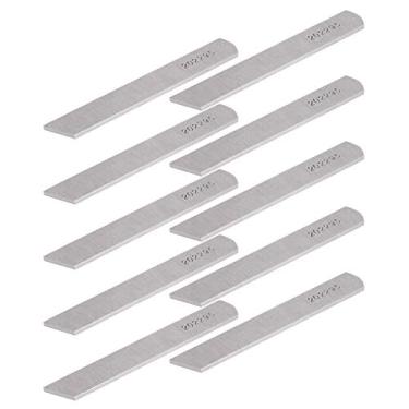 Imagem de 10 unidades de máquina de costura lâmina de corte inferior kits de substituição de aço Serger Overlock acessórios de máquina de costura industrial durável de alta qualidade suave