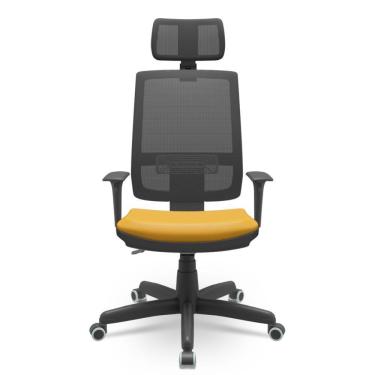 Imagem de Cadeira Brizza Presidente Tela Facto Dunas Amarelo