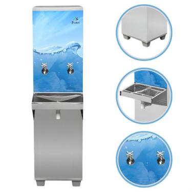 Imagem de Bebedouro Água Industrial Refrigerado 25 Litros Frisbel 2 Torneiras Ge