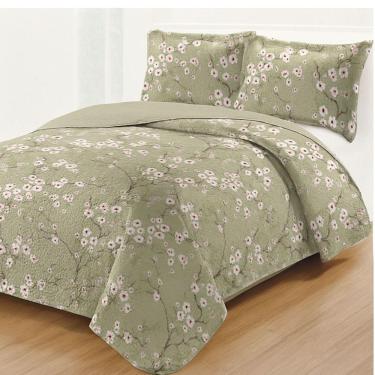 Imagem de Kit Cobre Leito Colcha King Boutik Dupla Face - Estampa 52 - 100% Poliéster