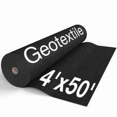 Imagem de VOLVEX Geotêxtil Tecido de paisagem não tecido para separação de drenagem | 113 g; 170 g; 226 g | Dreno francês, pano de controle de erosão, forro de estrada, antientupimento de filtragem, forro de lagoa resistente a rasgos