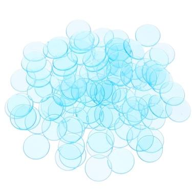 Imagem de UPKOCH 100 peças de marcadores de contagem de chips de bingo translúcidos para jogos e aprendizado de matemática fichas do lago para atividades de bingo e contagem