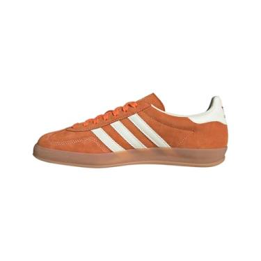 Imagem de adidas Tênis masculino Purtea/Owhite/Goldmt Gazelle Indoor Pure TealOff Branco/Dourado, Multi, 12 Wide