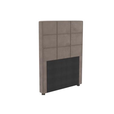 Imagem de Cabeceira Cama Box Estofada Solteiro Cab009 Suede Cinza - Kappesberg