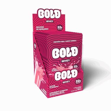 Imagem de Bold Whey Display 10 Unid De 30g Sabor Mousse De Morango