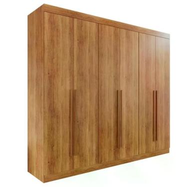 Imagem de Guarda Roupa Casal 6 Portas 4 Gavetas Uberaba Valverde Cinamomo