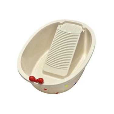 Imagem de Generic Bacia de lavar roupa portátil, prática e para uso doméstico, ideal para meias, roupas íntimas e calças.