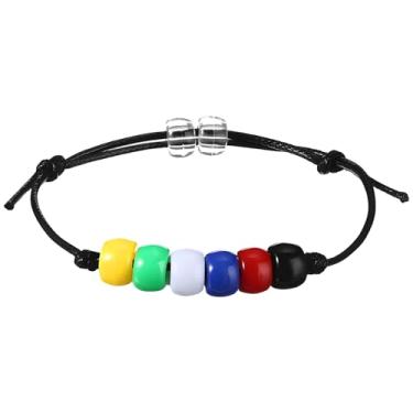Imagem de LUMINFLY Kit de pulseira de salvação ajustável, contas de oração com versículo da Bíblia, contas multicoloridas e cartão de oração, perfeito para eventos baseados na fé e distribuição em massa
