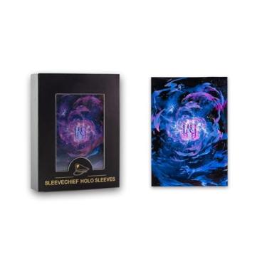 Imagem de SleeveChief ® Capas para cartas colecionáveis de design premium | Capas de jogo TCG ultra duráveis com estampa de efeito holográfico | Serve como mangas YuGiOh, capas de cartas MTG e mais | Tamanho