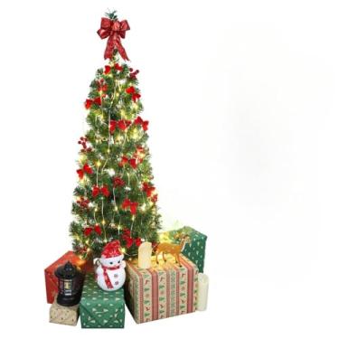 Imagem de Árvore de Natal Decorada 120cm Completa Verde | Galhos Ajustáveis | Kit para Casa e Comércio(1.2m-A)
