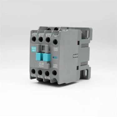Imagem de FLKPIEGRH Contator AC 18A 3P+1NO/1NC instalação de trilho lc1d CJX2-1801/1810/1811 1 contato normalmente aberto 1 contato normalmente fechado (1811 1NO1NC,36V)