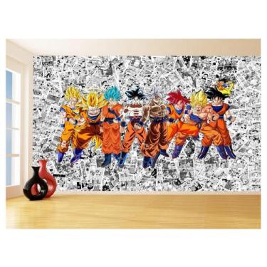 Imagem de Papel De Parede Dragon Ball Goku Vegeta Anime 3,5M Dbz136 - Você Decor