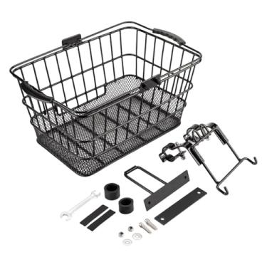 Imagem de Baoblaze Cesto dianteiro para bicicleta, bagageiro dianteiro e traseiro para bicicletas, acessórios para ciclismo, cesto para quadro de bicicleta, Style a