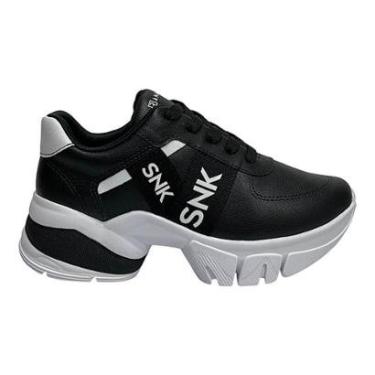 Imagem de Tênis Ramarim Chunky Feminino 2580202 Preto/Branco-Feminino