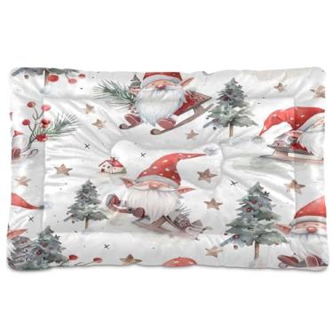 Imagem de SEHANY Cama de Natal para cães e gatos com fundo antiderrapante, cama de canil, colchão macio para animais de estimação, lavável para cães pequenos, médios e grandes, gatos, 45,7 x 61 cm