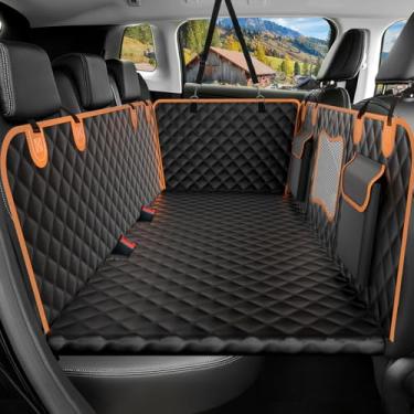 Imagem de Chioratree Capa de assento de carro para banco traseiro rígido - extensor de banco traseiro impermeável para cães comporta 226 kg, rede antiderrapante e à prova de arranhões para carro, SUV, caminhão