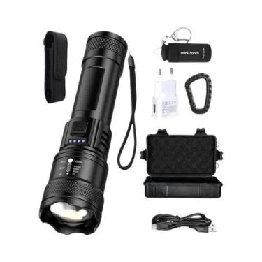 Imagem de Lanterna LED Super Brilhante Recarregável USB À Prova D'Água De Longo 