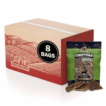 Imagem de Redbarn Choppers Beef Lung Dog Chews, Natural, Made in USA, High-Protein Low-Fat, Grain-Free, Single Ingredient for All Dog Sizes(Pack of 8)