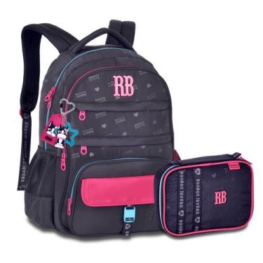 Imagem de Mochila com Estojo Box Rebecca Bonbon Kit Escolar Feminino - Clio Styl