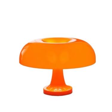 Imagem de Abajur de Led Cogumelo Luminária Retrô USB para Estudo Quarto Sala Decoração Vintage(Laranja)